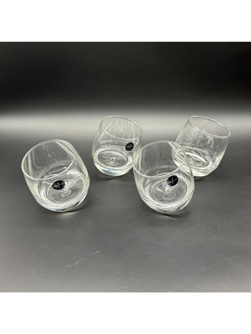Rocking Lowball Glasses Sagaform Rocks Cocktail Barware 4oz Set Of 4 Clear